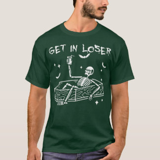 Lassen Sie sich in lockerer Skeletthalle im Coffin T-Shirt
