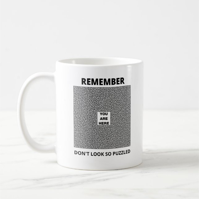 Lassen Sie sich nicht verwirrt sein Kaffeetasse (Links)