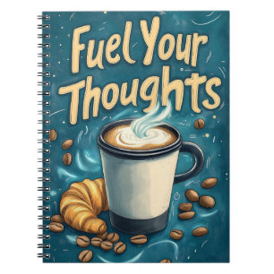 Lassen Sie sich von Kaffee und Kreativität inspiri Notizblock
