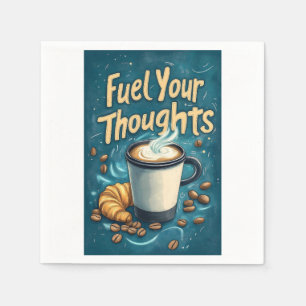 Lassen Sie sich von Kaffee und Kreativität inspiri Serviette