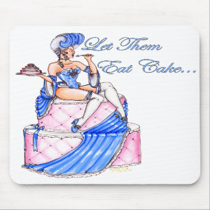 "Lassen Sie sie Kuchen-essen" Mausunterlage Mousepad