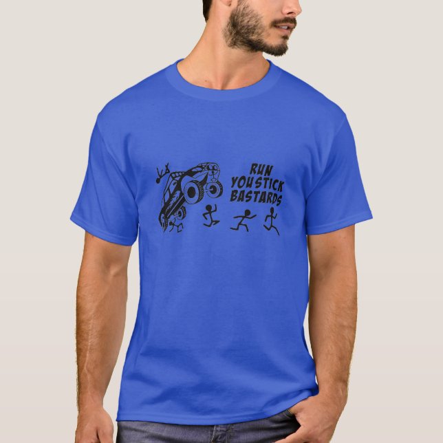 Lassen Sie Sie Stock-bastard laufen T-Shirt (Vorderseite)