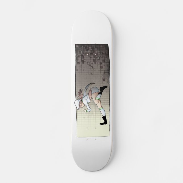 Lassen Sie Teufel-Laufanime-Mädchen laufen Skateboard (Vorderseite)