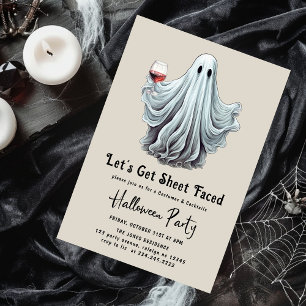 Lassen Sie uns das erwachsene Halloween-Party in F Einladung