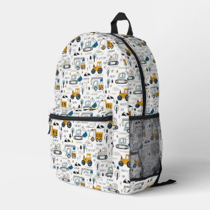 Lassen Sie uns das Fahrzeugmuster verschieben Bedruckter Rucksack