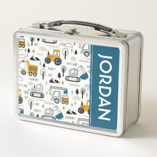 Lassen Sie uns das Fahrzeugmuster verschieben Metall Brotdose