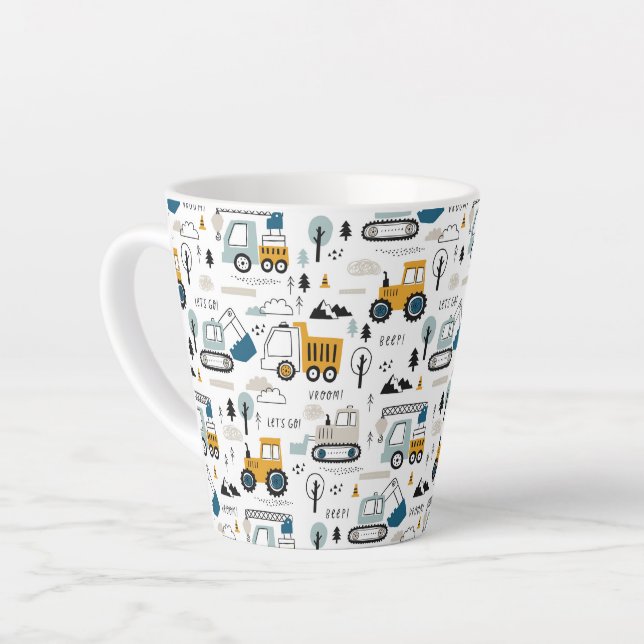 Lassen Sie uns das Fahrzeugmuster verschieben Milchtasse (Linke Ecke)