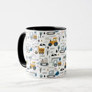 Lassen Sie uns das Fahrzeugmuster verschieben Tasse