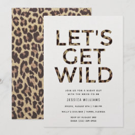 Lassen Sie uns den Junggeselinnen-Abschied "Wild A Einladung