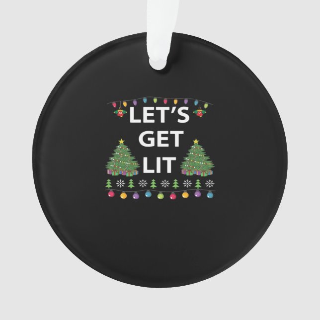 Lassen Sie uns ein Essenzielles Funny Zitat anbiet Ornament (Vorderseite)