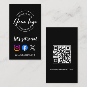 Lassen Sie uns ein individuelles Logo-QR-Code für  Visitenkarte