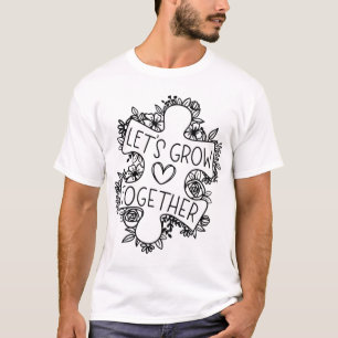 Lassen Sie uns gemeinsam Autismus Bewusstsein Mona T-Shirt