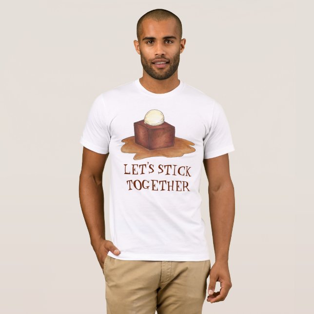 Lassen Sie uns gemeinsam britisches Sticky Toffee  T-Shirt (Vorne ganz)