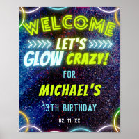 Lassen Sie uns glänzen verrückte Neon Glows Party 