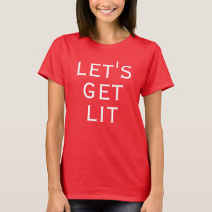LASSEN SIE UNS LIT CHRISTMAS QUOTE WHITE TYPOGRAPH T-Shirt