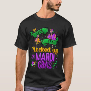Lassen Sie uns Mardi Gras Flamingo Bird Men einspe T-Shirt