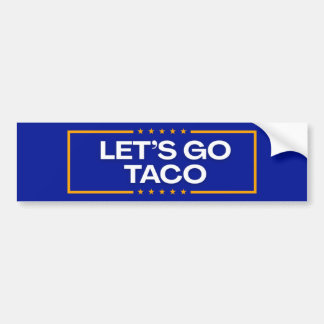 LASSEN SIE UNS TACO-Autoaufkleber GEHEN Autoaufkleber