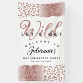 Lassen Sie uns Wild Animal Print Bachelorette begr Banner