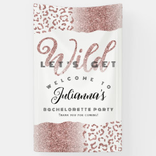 Lassen Sie uns Wild Animal Print Bachelorette begr Banner