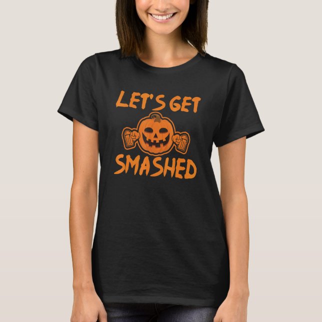 Lassen Sie uns zerschlagen Pumpkin gesunden Bio Sa T-Shirt (Vorderseite)