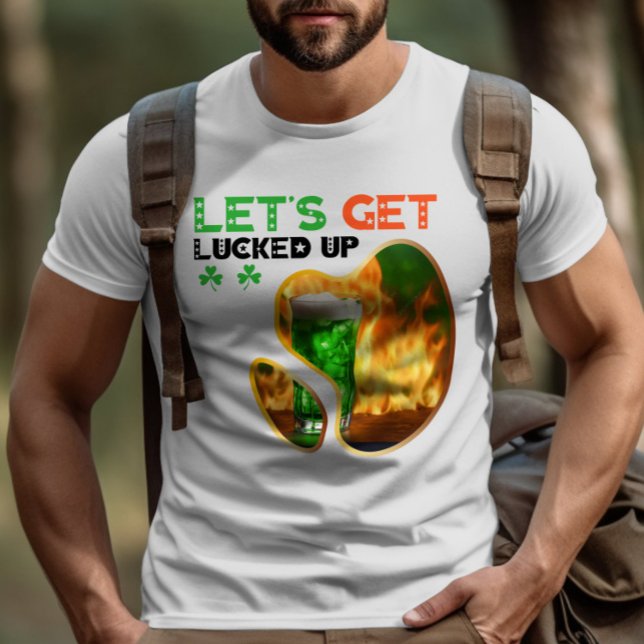 Lassen Sie uns zum Glück kommen - grünes Glow Danc T-Shirt (Von Creator hochgeladen)