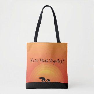 "Lassen Sie uns zusammen gehen" Tasche