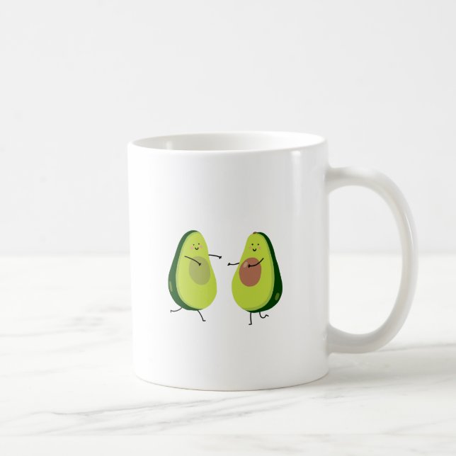 LASSEN SIE US AVOCUDDLE, AVOCADO-ENTWURF KAFFEETASSE (Rechts)