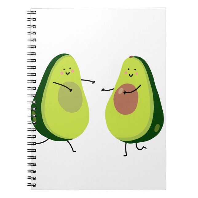 LASSEN SIE US AVOCUDDLE, AVOCADO-ENTWURF NOTIZBLOCK (Vorderseite)