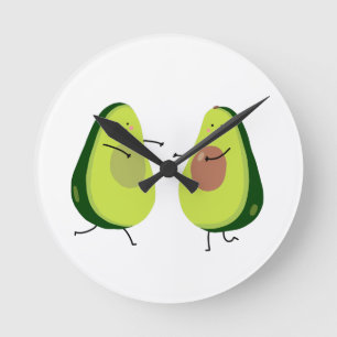 LASSEN SIE US AVOCUDDLE, AVOCADO-ENTWURF RUNDE WANDUHR
