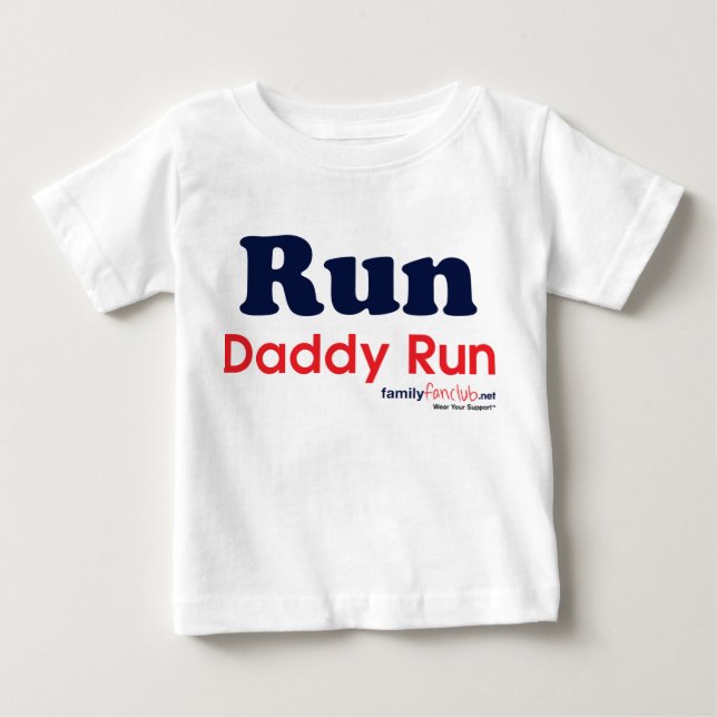Lassen Sie Vati-Lauf laufen Baby T-shirt (Vorderseite)