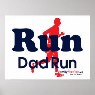 Lassen Sie Vati-Lauf laufen Poster