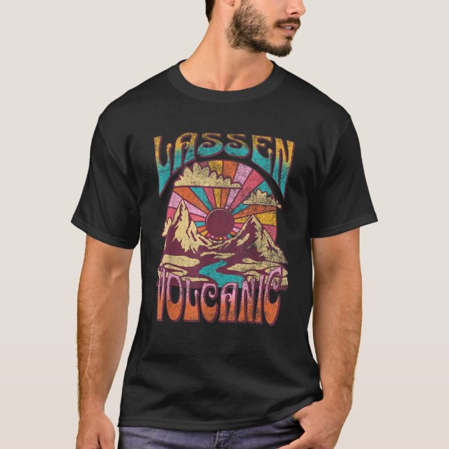 Lassen Sie vulkanisch California Naturwanderwege B T-Shirt (Vorderseite)