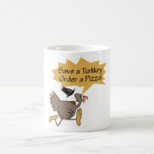 Lassen Sie wegdie türkei-Erntedank-Shirt laufen Kaffeetasse (Mittel)
