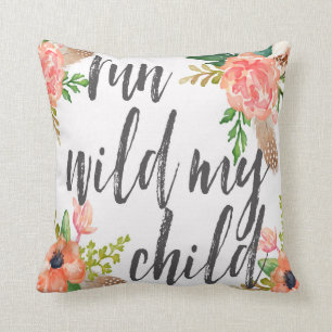 Lassen Sie wild mein KindBoho Kinderzimmer Babby Kissen