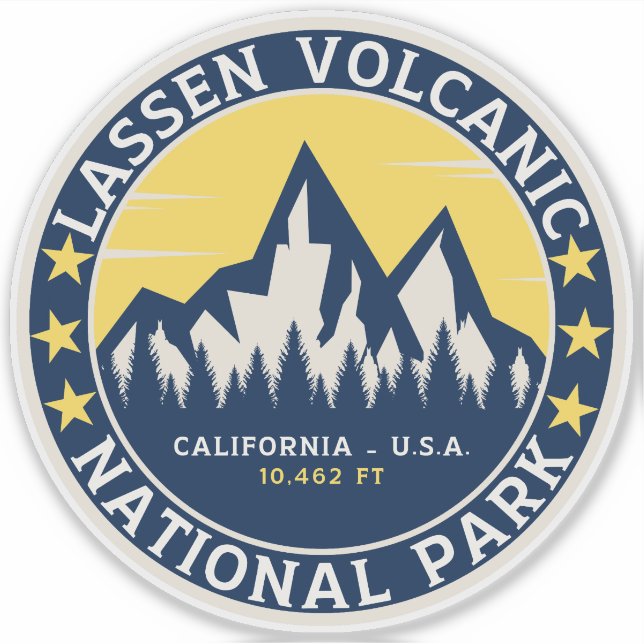 Lassen Volcanic National Park California Aufkleber (Vorderseite)