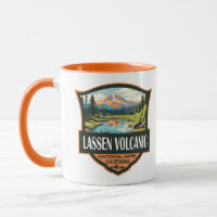 Lassen-Volcanic National Park Illustration Travel