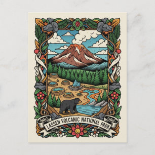 Lassen Volcanic National Park Kalifornien Postkarte