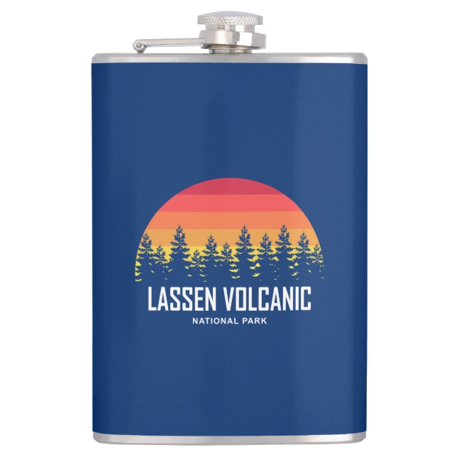 Lassen-Volcanic-Nationalpark Flachmann (Vorderseite)