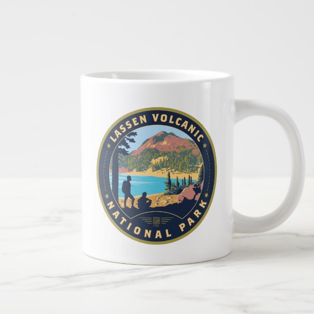 Lassen-Volcanic-Nationalpark Jumbo-Tasse (Rechts)