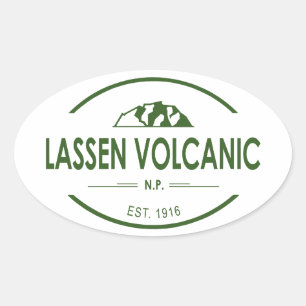 Lassen-Volcanic-Nationalpark Ovaler Aufkleber