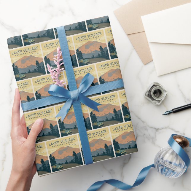 Lassen-Volcanic-Nationalpark | Straßenfahrt Geschenkpapier (Schenken)