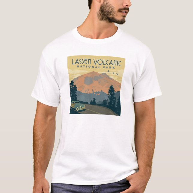 Lassen-Volcanic-Nationalpark | Straßenfahrt T-Shirt (Vorderseite)