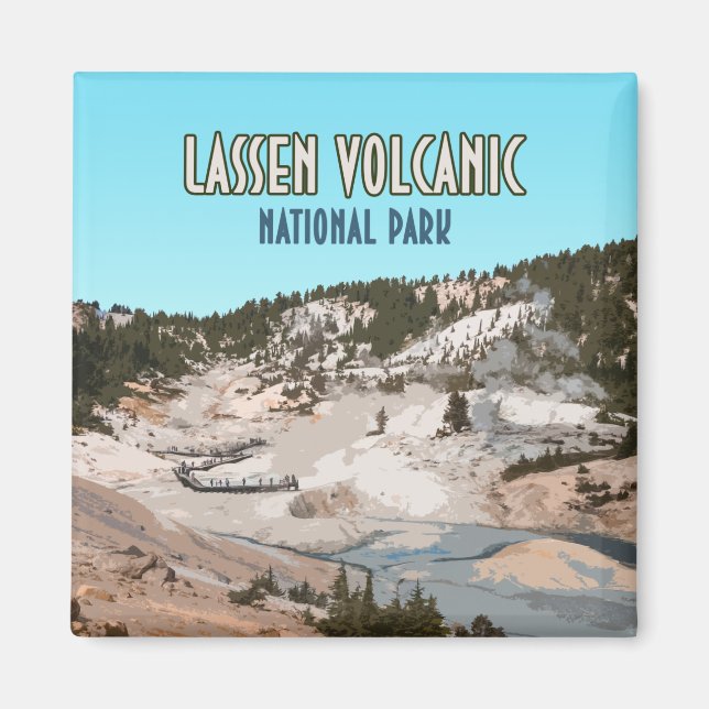 Lassen Vulkanischer Nationalpark California Magnet (Vorne)