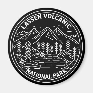 Lassen Vulkanischer Nationalpark California Monoli Magnet