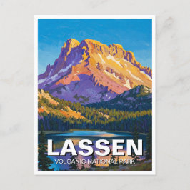 Lassen Vulkanischer Nationalpark California Postkarte