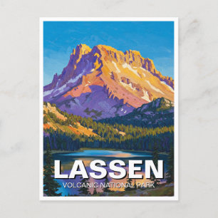 Lassen Vulkanischer Nationalpark California Postkarte
