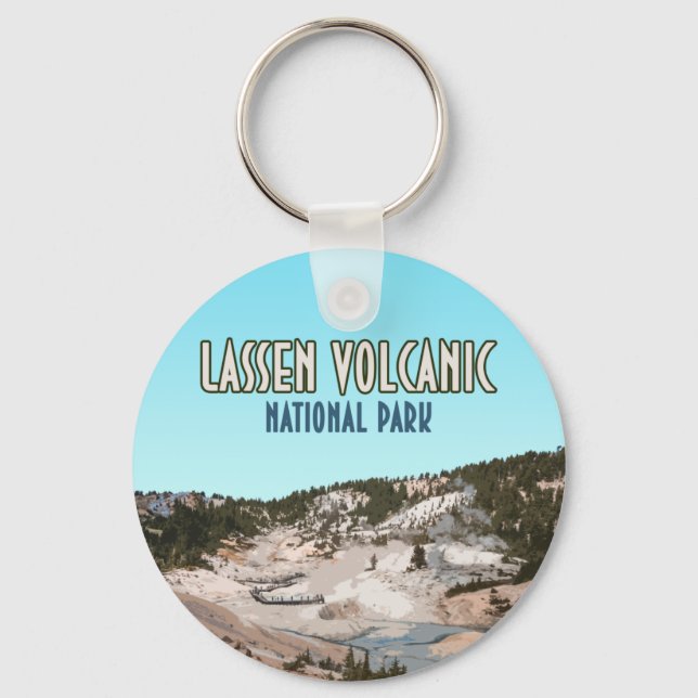 Lassen Vulkanischer Nationalpark California Schlüsselanhänger (Vorderseite)