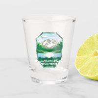 Lassen-Vulkanischer Nationalpark Minimal Retro Emb