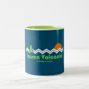 Lassen Vulkanischer Nationalpark Retro Zweifarbige Tasse