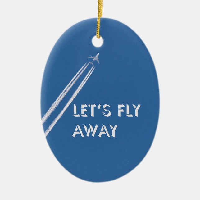 Lassend Fliege Keramik Ornament (Vorne)